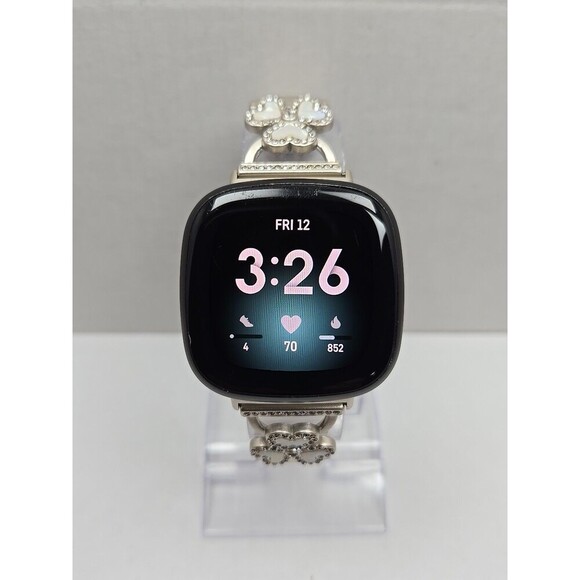 Fitbit Versa 3 FB511 Smartwatch GPS Heart Rate SpO2 Activity Tracker W/ Charger - Picture 1 of 11